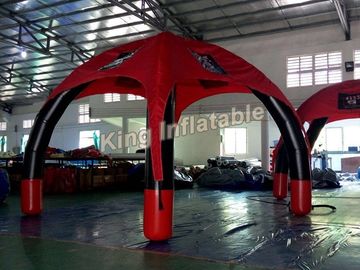 Kırmızı Reklam Dış Hava 0.65mm PVC Tente ile Şişme Örümcek Çadır Mühürlü