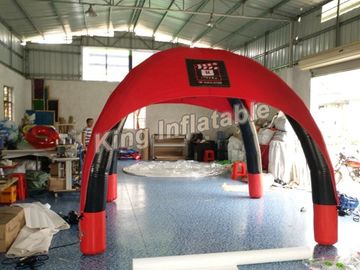 Kırmızı Reklam Dış Hava 0.65mm PVC Tente ile Şişme Örümcek Çadır Mühürlü