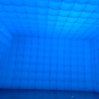 Özelleştirilebilir Renkli LED Işığı Mobil Gece Kulübü Çadır Mavi Şişme Küp Çadır Parti Çadırı Etkinlikler İçin