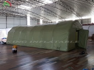 Dışarıda taşınabilir PVC şişme kamp çadırı su geçirmez tıbbi kurtarma hava çadırı
