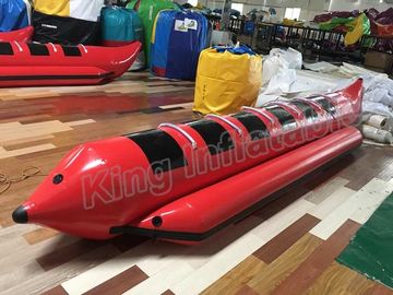 Kırmızı Renk Şişme Sinek Balıkçılık Tekneler Ile 0.9mm PVC Şişme Balıkçı Teknesi Tekneler