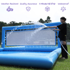 33FT şişme voleybol sahası havuzu Mavi Plaj Su voleybol ağ sahası Açık Hava Sporları oyunu için hava pompası ile