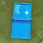 33FT şişme voleybol sahası havuzu Mavi Plaj Su voleybol ağ sahası Açık Hava Sporları oyunu için hava pompası ile