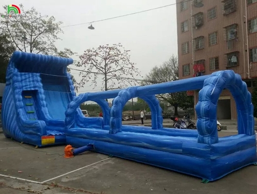 Havuzlu ticari şişme su kaydırma kaydırma