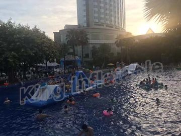 Ticari Grade Kids Blow Up Su Parkı, Dev Şişme Su Sporları
