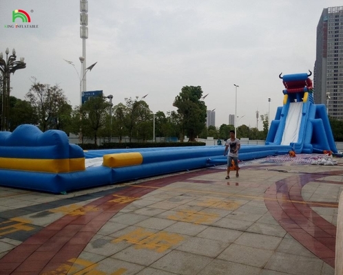 Su Parkı Slaytları Komik Su Parkı Su Oyunları Yeni Tasarım Su Oyunları Ekipmanı Şişme Uzun Su Slaytı
