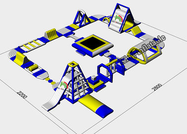 0.9mm PVC Tente Deniz veya göl için büyük yüzer Şişme Su parkı aqua Park