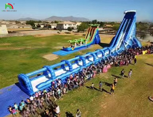İstemli Yetişkin Boyutu Şişirme Su Parkı Ekipmanı Su Kaydırıcıları