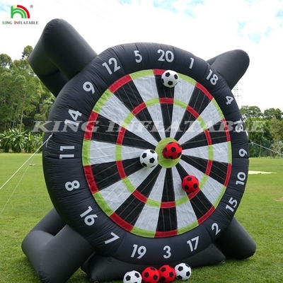 Açık hava şişme futbol dart tablosu 8pcs futbol topu ile 370W Blowers Destek Çerçeve Kick Dartboard Spor Oyunu için