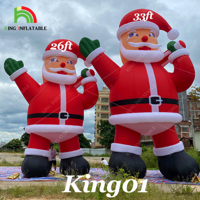 20ft 26ft 33ft Reklam Havalandırılabilir Noel Baba Noel Partisi Dekorasyonu İçin
