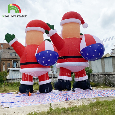 20ft 26ft 33ft Reklam Havalandırılabilir Noel Baba Noel Partisi Dekorasyonu İçin