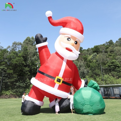 20ft 26ft 33ft 40ft Noel şişme Noel Baba dışarıdaki çim bahçesi için Noel partisi dekorasyonu