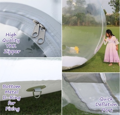 10FT şişme kar küresi 0.5mm PVC Noel süslemeleri Dev Şeffaf Şişme Bubble Igloo Çadırı