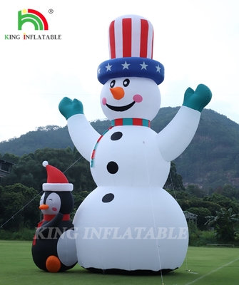 26/33FT Açık Hava Noel Kardan Adam Şişme Dev Şişme Kardan Adam Şişme ile Noel Bayramı Kapalı Açık Hava Partisi Bahçe Bahçe Dekorasyonu