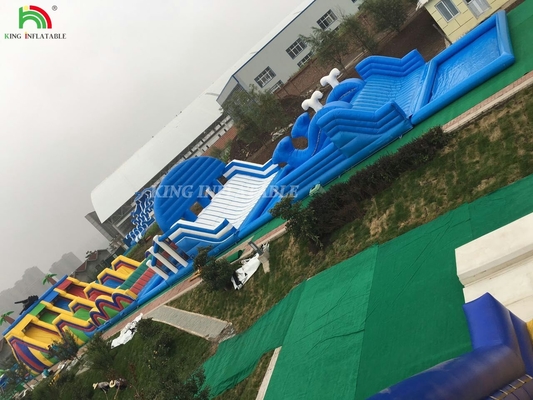 Açık hava dev şişme büyük sıçrama tema açık hava park oyun alanı şişme kale kombinasyon şişme engeller kursu