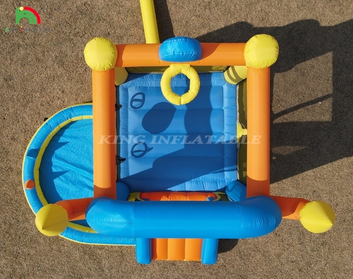 Çocuklar şişme sıçrama evi parti bebek şişme sıçrama kale kaydırma havuzu ile basket basket basket basket trampolin