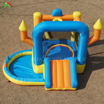 Çocuklar şişme sıçrama evi parti bebek şişme sıçrama kale kaydırma havuzu ile basket basket basket basket trampolin