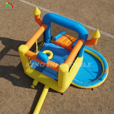 Çocuklar şişme sıçrama evi parti bebek şişme sıçrama kale kaydırma havuzu ile basket basket basket basket trampolin