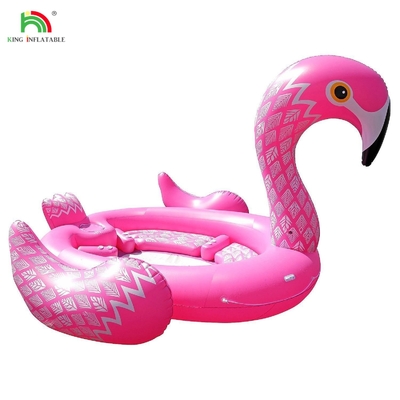 6 kişilik şişme Tavus kuşu Su Dağı Deniz Gölü Havuzu Yüzme Su Oyuncağı Dev Tek boynuzlu Flamingo Su Partisi için şişme yüzen yatak