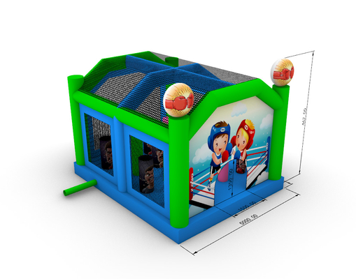 Şişme Dövüş Arenası Yetişkinler Çocuklar Trampolin Parkı Şişme Gladiator Dövüş Oyunu Atlama Kalesi