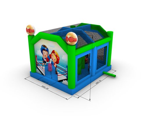 Şişme Dövüş Arenası Yetişkinler Çocuklar Trampolin Parkı Şişme Gladiator Dövüş Oyunu Atlama Kalesi
