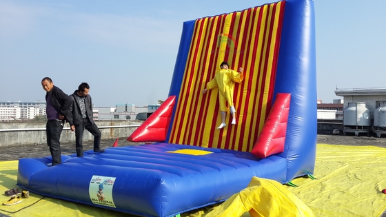 Fabrika Toptan Satış Ticari Açık Hava Spor Oyunu Yetişkinler için Şişme Yapışkan Duvar Oyunu Şişme Zıplama Zıplayan Kale
