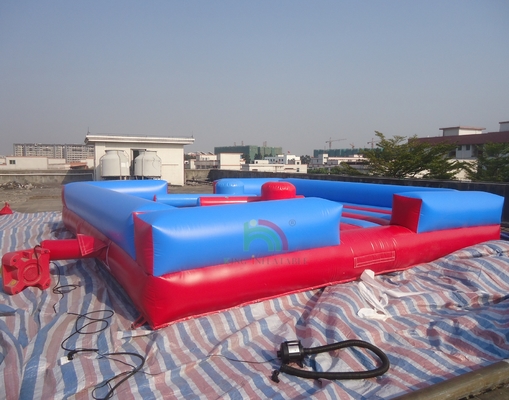 Yüksek Kaliteli PVC Şişme Dövüş Arenası Çocuk Gladiatör Dövüş Mahkemesi Sokağıyla Trampolin Parkları İçerir