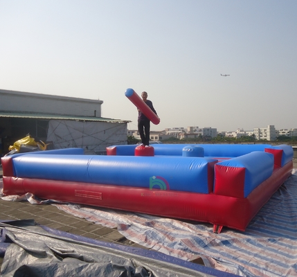Yüksek Kaliteli PVC Şişme Dövüş Arenası Çocuk Gladiatör Dövüş Mahkemesi Sokağıyla Trampolin Parkları İçerir