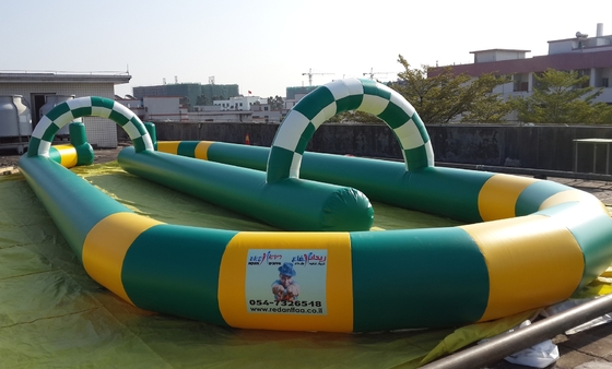 Açık Hava Şişme Go Kart Yarış Pisti Çekici Şişme Yarış Pisti, Çarpışan Arabalar İçin