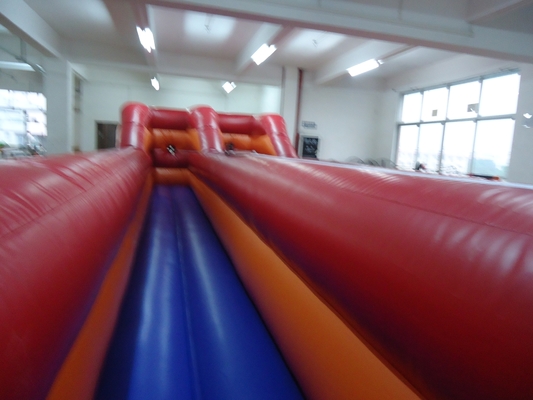 Outdoor Inflatable Bungee Run Game for Two People Challenge Race Dual Lanes Interactive Inflatable Games