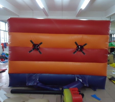 Outdoor Inflatable Bungee Run Game for Two People Challenge Race Dual Lanes Interactive Inflatable Games