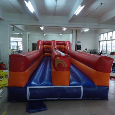 Outdoor Inflatable Bungee Run Game for Two People Challenge Race Dual Lanes Interactive Inflatable Games
