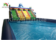 Rainbow Slide Ocean Inflatable Water Parks For Adult And Kids 1 Years Warranty