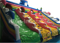 Rainbow Slide Ocean Inflatable Water Parks For Adult And Kids 1 Years Warranty