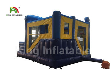 Dayanıklı 0.45mm PVC Şişme Kaymak Atlama Kalesi / Çocuk Yaşam Dolu Kale
