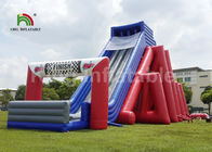 Renkli 25 * 10m Dev 5K Şişme Spor Oyunları / Ticari Şişme Slide