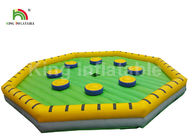 Rotatif Machine ile Dışında Sarı Challenge Şişme Meltdown Spor Oyunu
