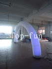 Satılık Beyaz Şişme Kemer Wiht LED Gece Işık / LED Tüplü Şişme Giriş Arch