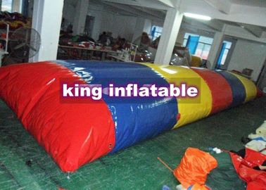 Renkli Şerit Şişme Mancınık Blob, Özel PVC Tente Şişme Su Toy
