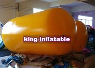 2m Dia Veya Özelleştirilmiş Sarı Şişme Su Oyuncakları / PVC Silindir Blob Su Parkı Kullanımı