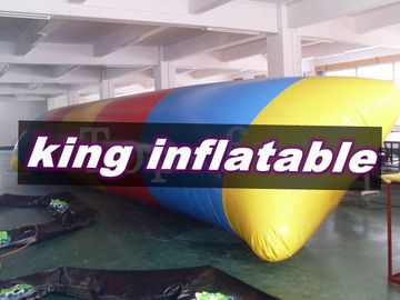 Blob Ball ile Kırmızı / Sarı / Mavi 0.9mm PVC Şişme Su Oyuncaklar / Satürn Slayt