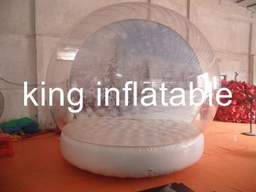 Hava geçirmez Base ile Özel Temizle PVC Kabarcık Balon Şişme Kar Küresi Çadır