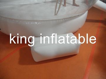 Hava geçirmez Base ile Özel Temizle PVC Kabarcık Balon Şişme Kar Küresi Çadır
