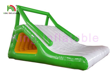 Yangına Dayanıklı 0.9mm PVC Tente Blow Up Su Oyuncak / Su Parkı için Aqua Islak Slayt