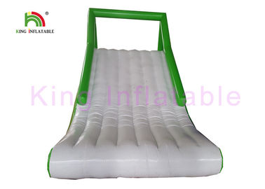 Yangına Dayanıklı 0.9mm PVC Tente Blow Up Su Oyuncak / Su Parkı için Aqua Islak Slayt