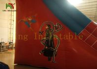PVC Tente ile Kırmızı Örümcek Adam Büyük Şişme Kuru Slayt Sıçrama Ev