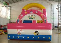 PVC Tente Çocuk Tema Eğlence Parkı için Sıçrama Ev ile Şişme Kuru Slayt