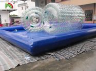 Deniz / Göl / Yüzme Havuzları İçin Şeffaf Şişme Su PVC Rolling Oyuncak