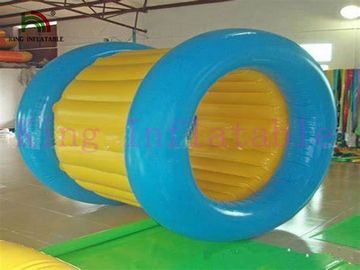 Su Parkı İçin Mavi / Sarı Şişme Su Yürüyüş Topu PVC Su Rolling Oyuncak