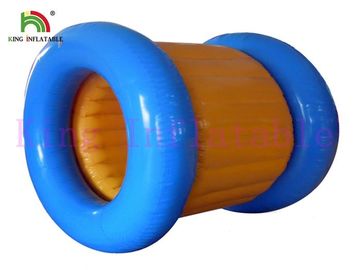 Su Parkı İçin Mavi / Sarı Şişme Su Yürüyüş Topu PVC Su Rolling Oyuncak